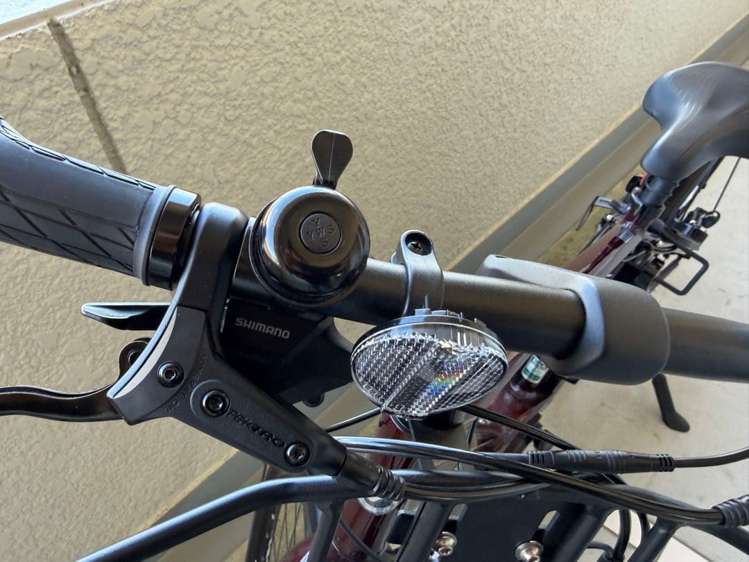 【送料込】e 電動アシストオフィスプレス自転車 7段変速 付属品完備