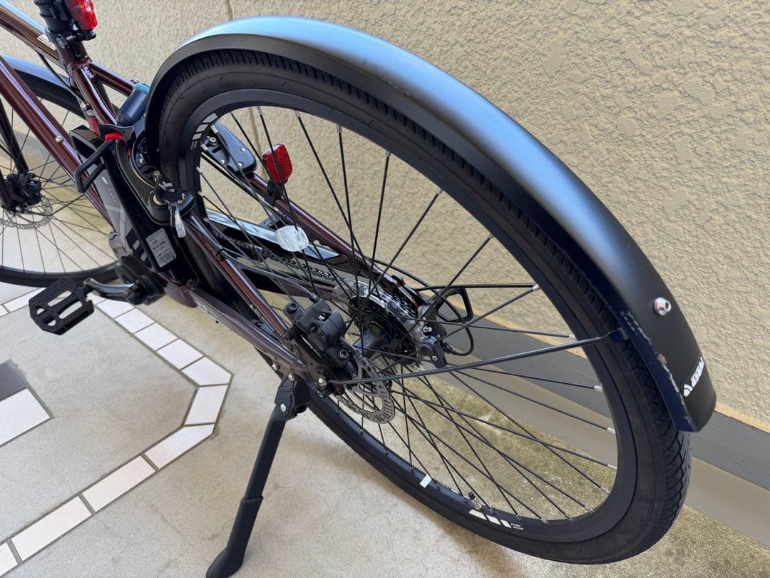 【送料込】e 電動アシストオフィスプレス自転車 7段変速 付属品完備