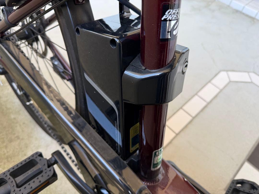 【送料込】e 電動アシストオフィスプレス自転車 7段変速 付属品完備