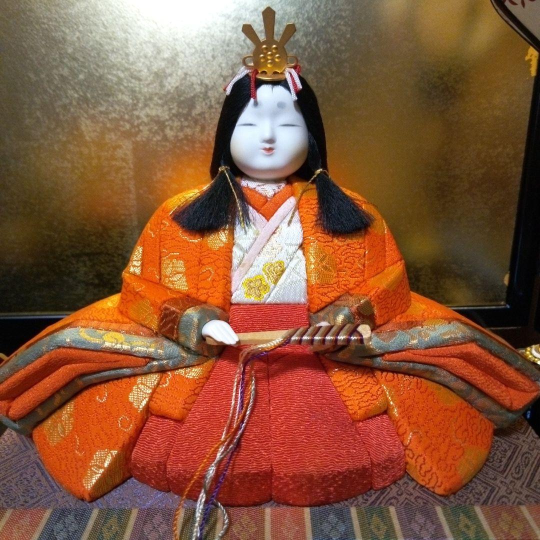 「江戸木目込み」雛人形「吉野雛・一秀作」四段飾