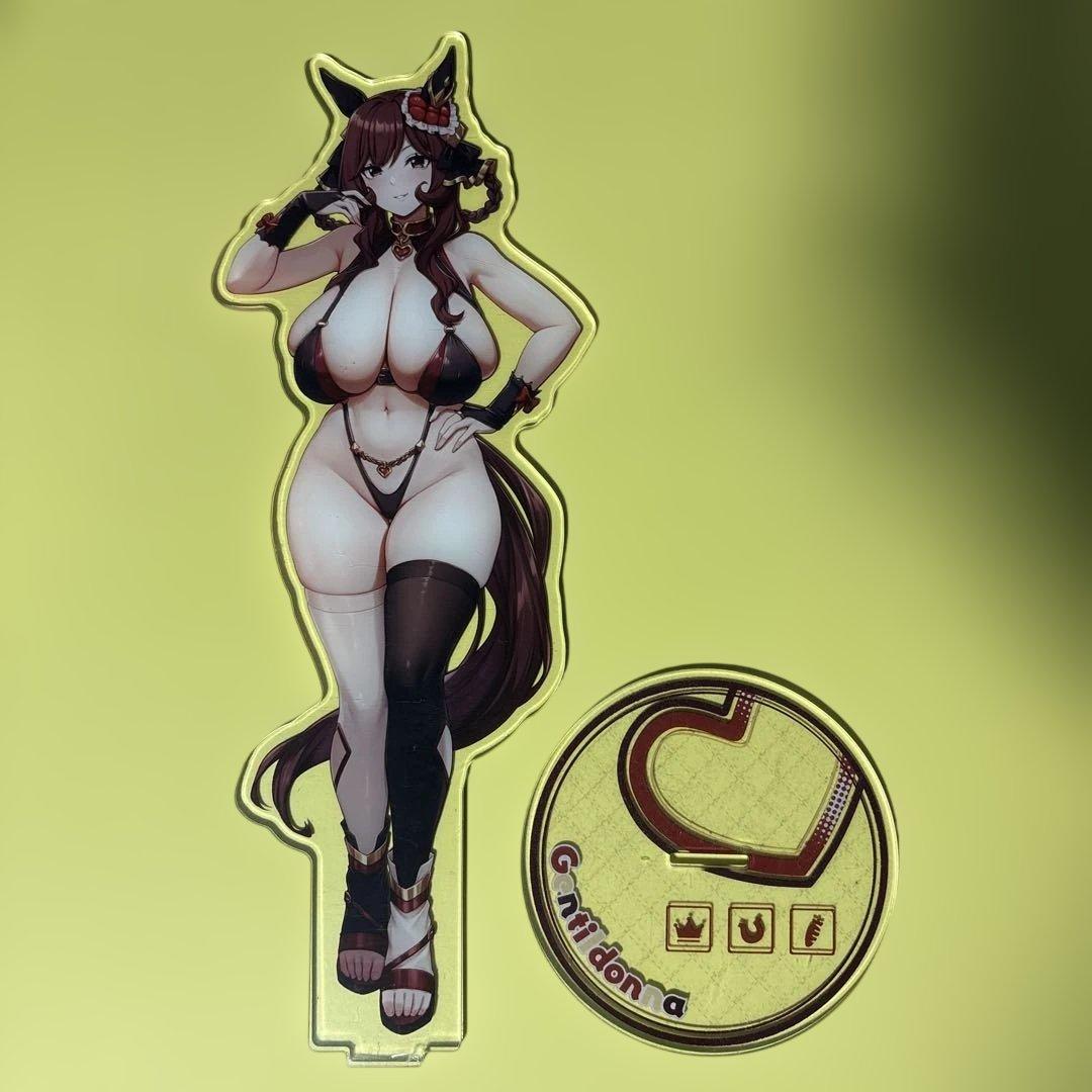 缶子牧場　アクリルスタンド　ウマ娘　ジェンティルドンナ　水着　28cm 開封品