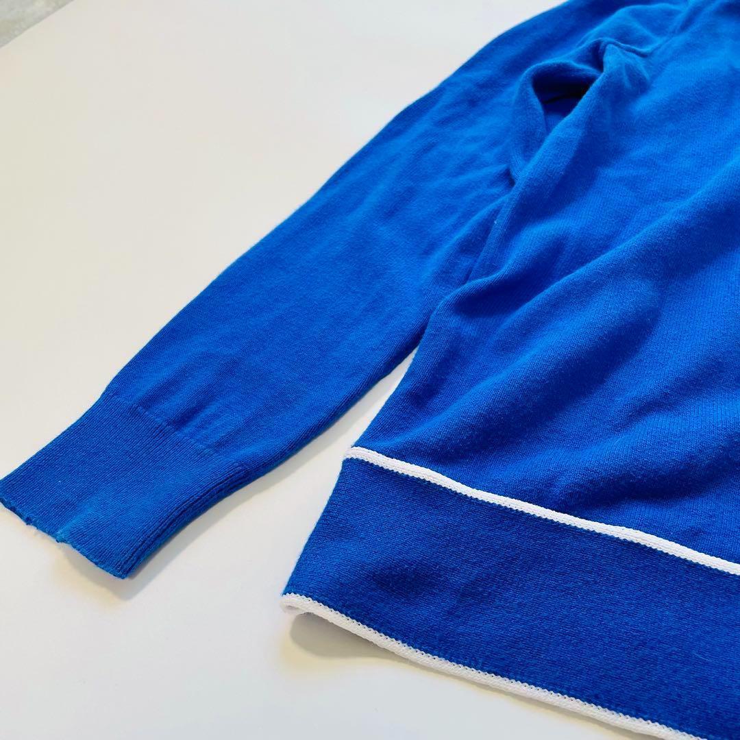 POLO GOLF ラルフローレン ジップジャケット青 刺繍ロゴ トラックトップ