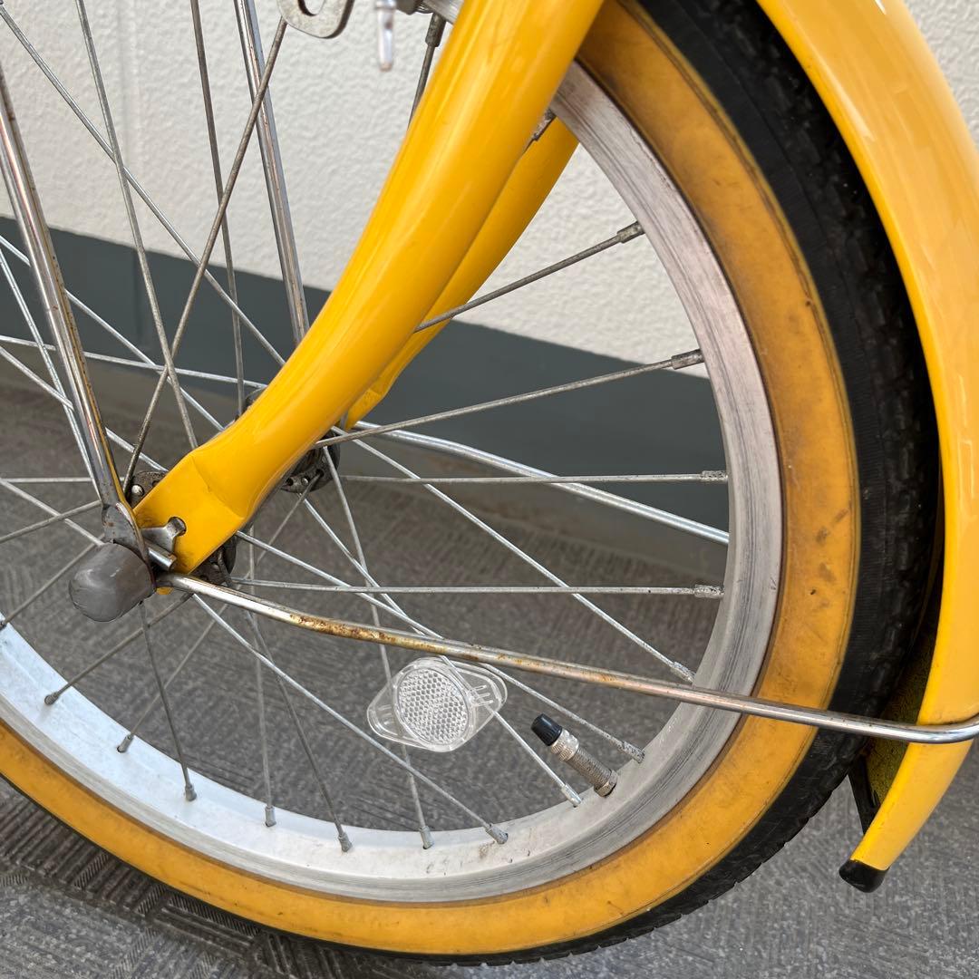 【引き取りのみ】子供用自転車 サカモトテクノ 18インチ 黄色 補助輪付き
