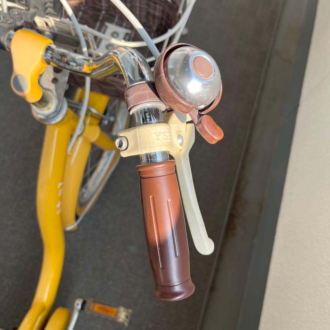 【引き取りのみ】子供用自転車 サカモトテクノ 18インチ 黄色 補助輪付き
