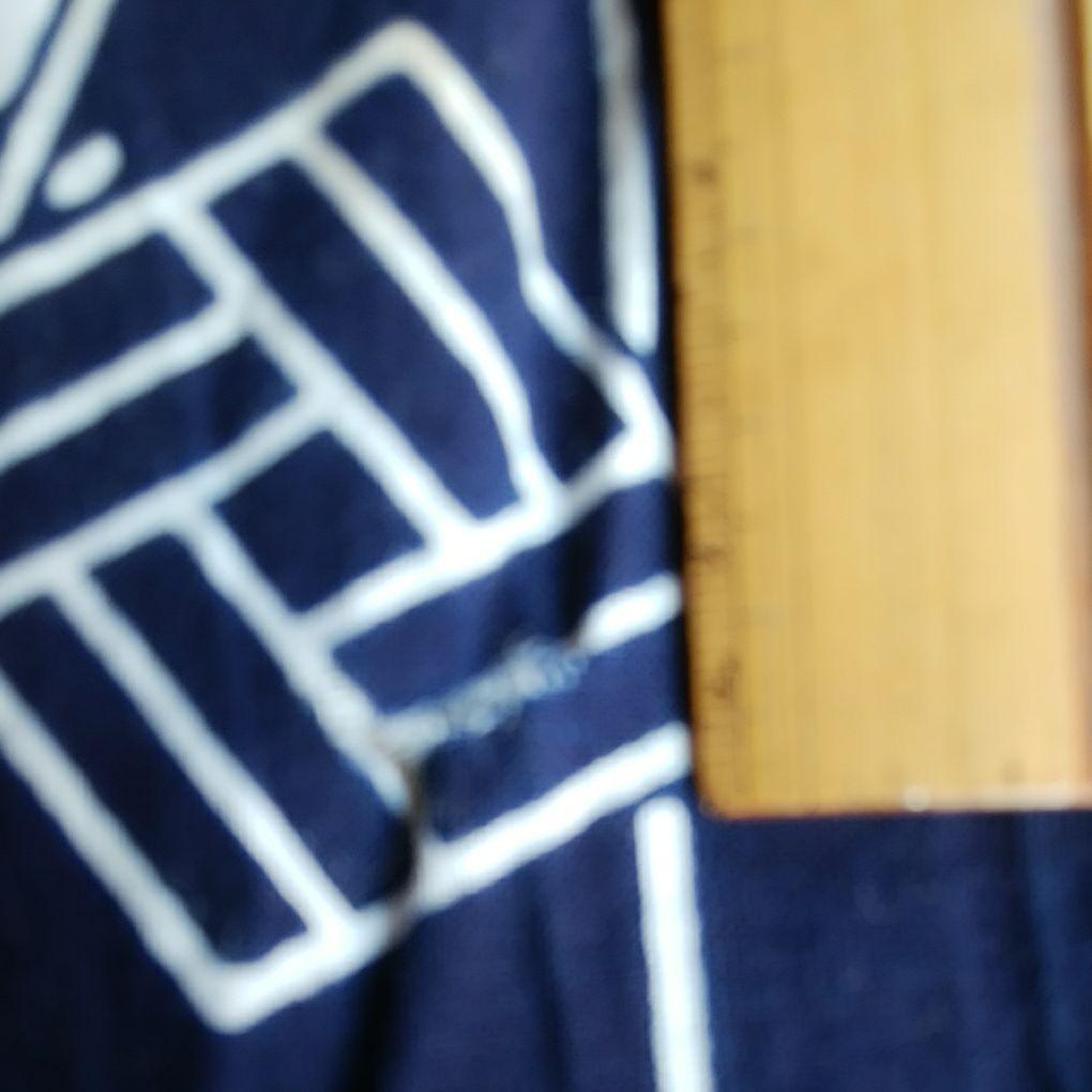 浴衣仕立　西川流　扇紋　純綿日本製　舞踊　日舞　東京染別染　紺　扇模様　生地素材