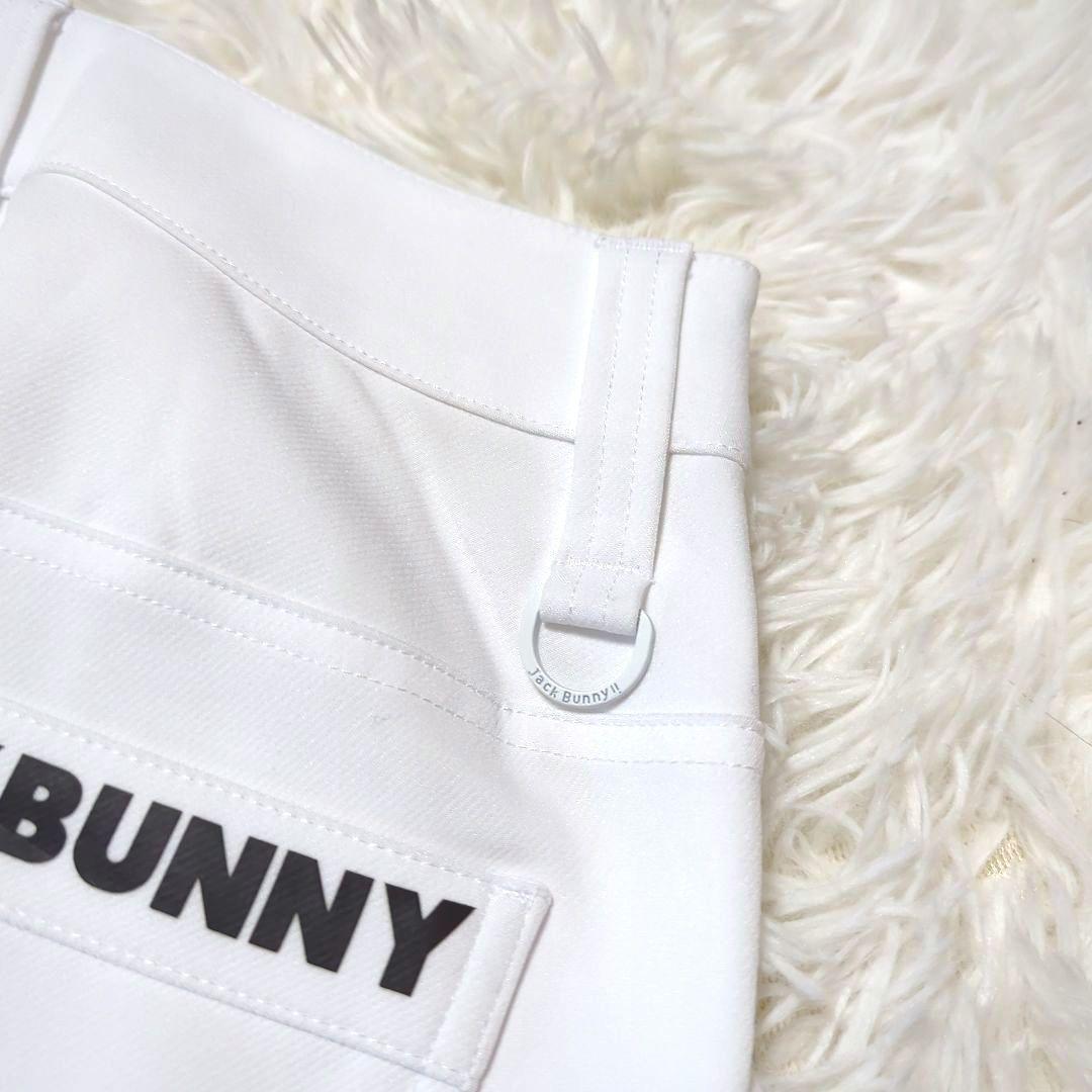 JACKBUNNY ゴルフパンツ ホワイト背面ロゴ TEEさし付　サイズ2