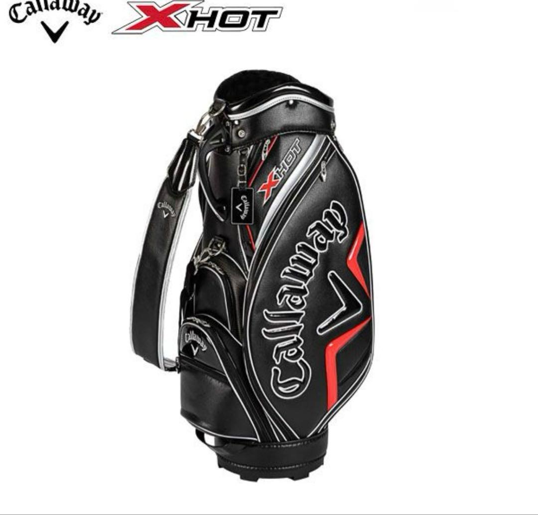 Callaway XHOT ゴルフキャディバッグ ブラック/レッド　新品未使用
