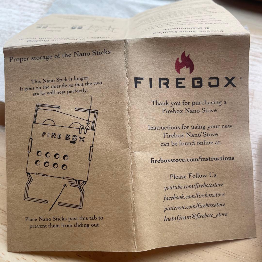 5月11日日曜日まで価格！ファイヤーボックス　nano stove