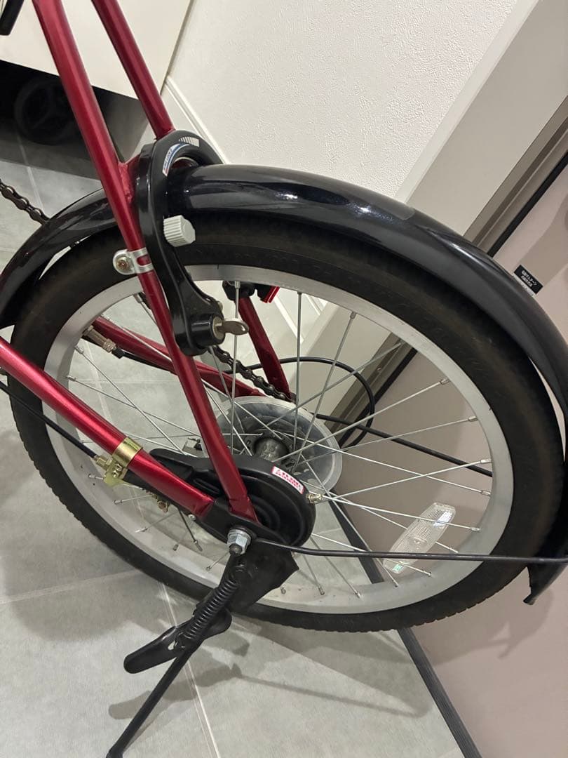 【美品】あさひ　折り畳み自転車　カジュリーフォールディング 206-L