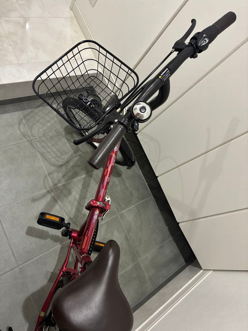 【美品】あさひ　折り畳み自転車　カジュリーフォールディング 206-L
