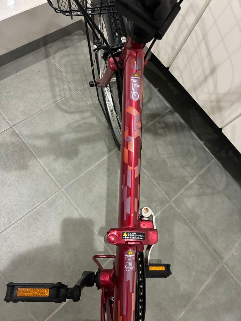 【美品】あさひ　折り畳み自転車　カジュリーフォールディング 206-L