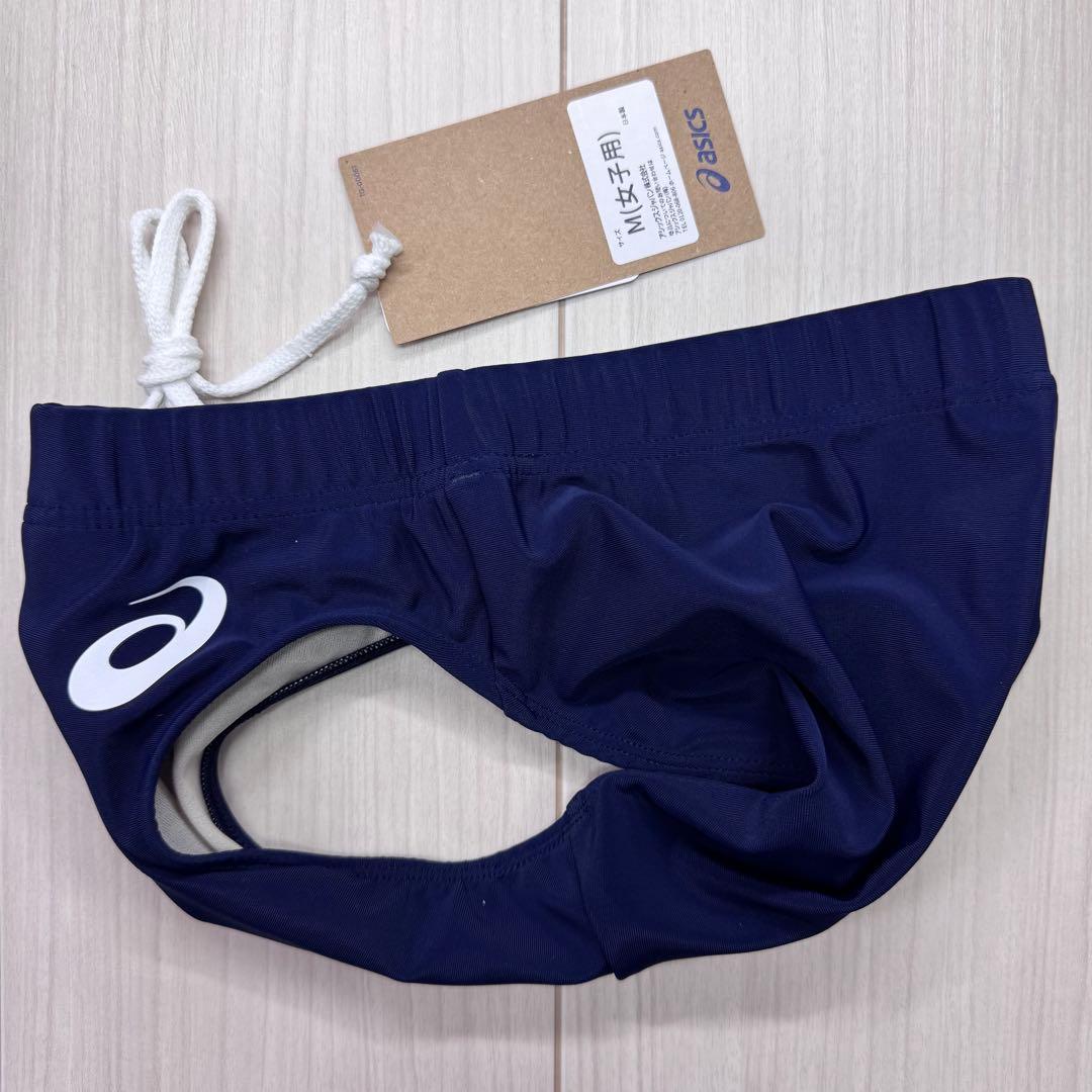 アシックス　女子陸上レーシングショーツ　Mサイズ　ネイビー単色　新品