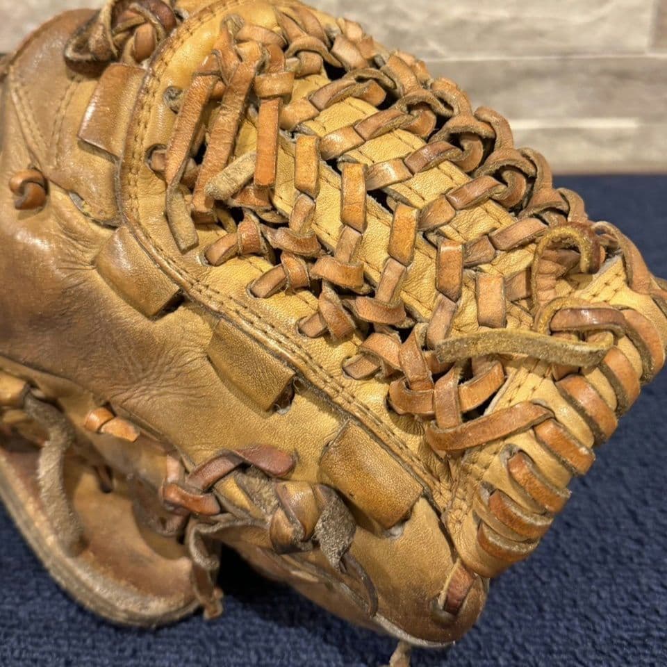 一般軟式用 野球グローブ 外野手用 本革 ブラウン