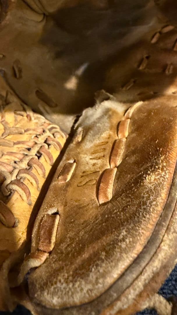 一般軟式用 野球グローブ 外野手用 本革 ブラウン