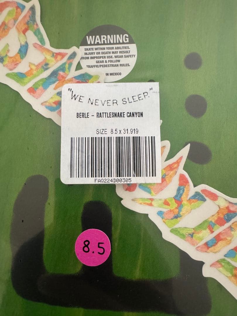 FUCKING AWESOME & BERLE スケートボードデッキ