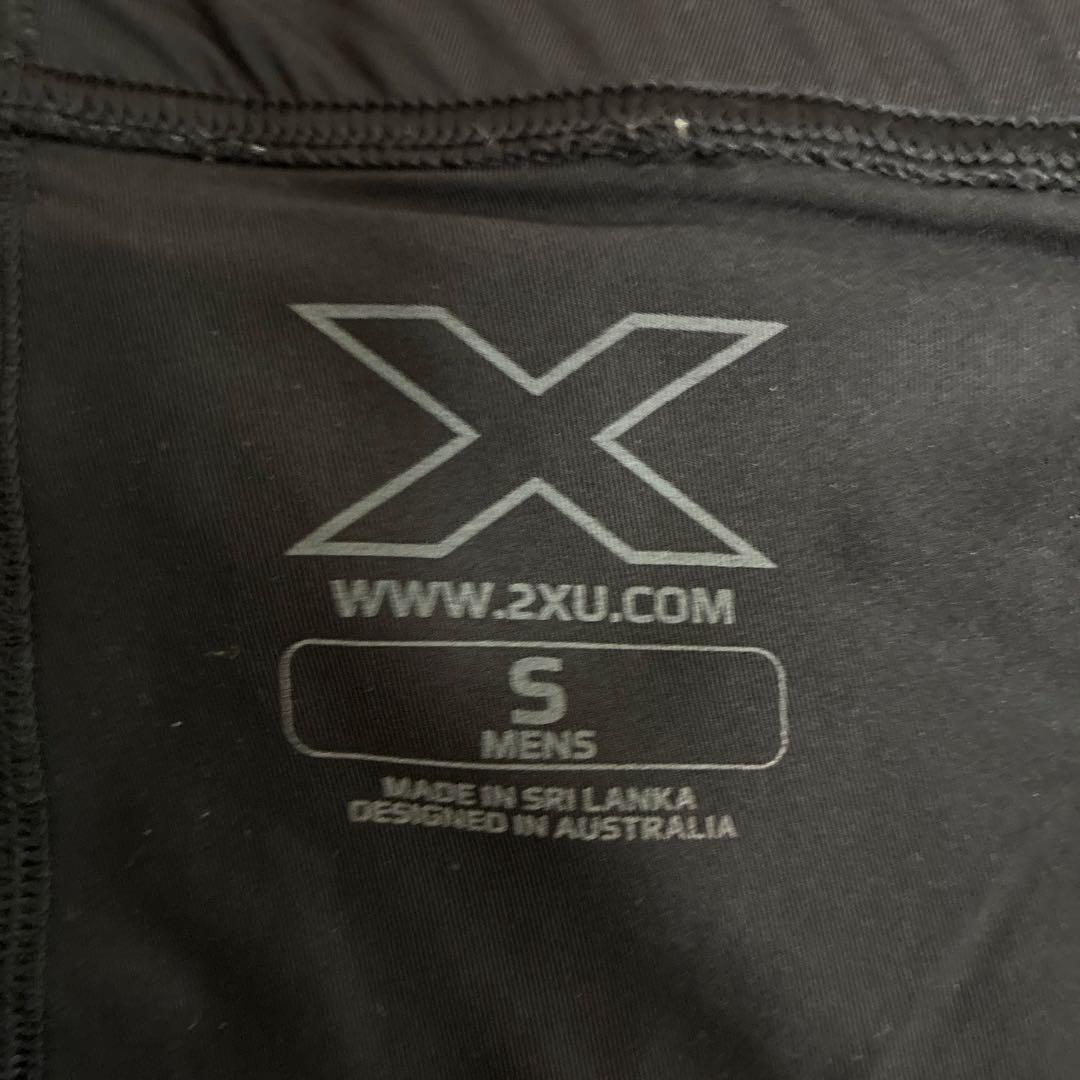 2XU/ランニング ロングタイツ Sサイズ MA3062bブラックxゴールド