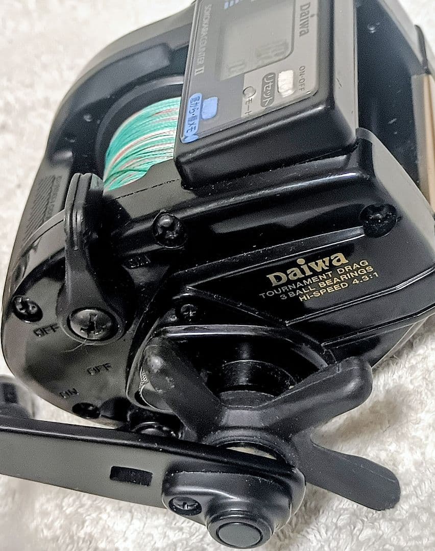 ダイワタナセンサーGS-50&X400デジタル深度カウンター付両軸リール