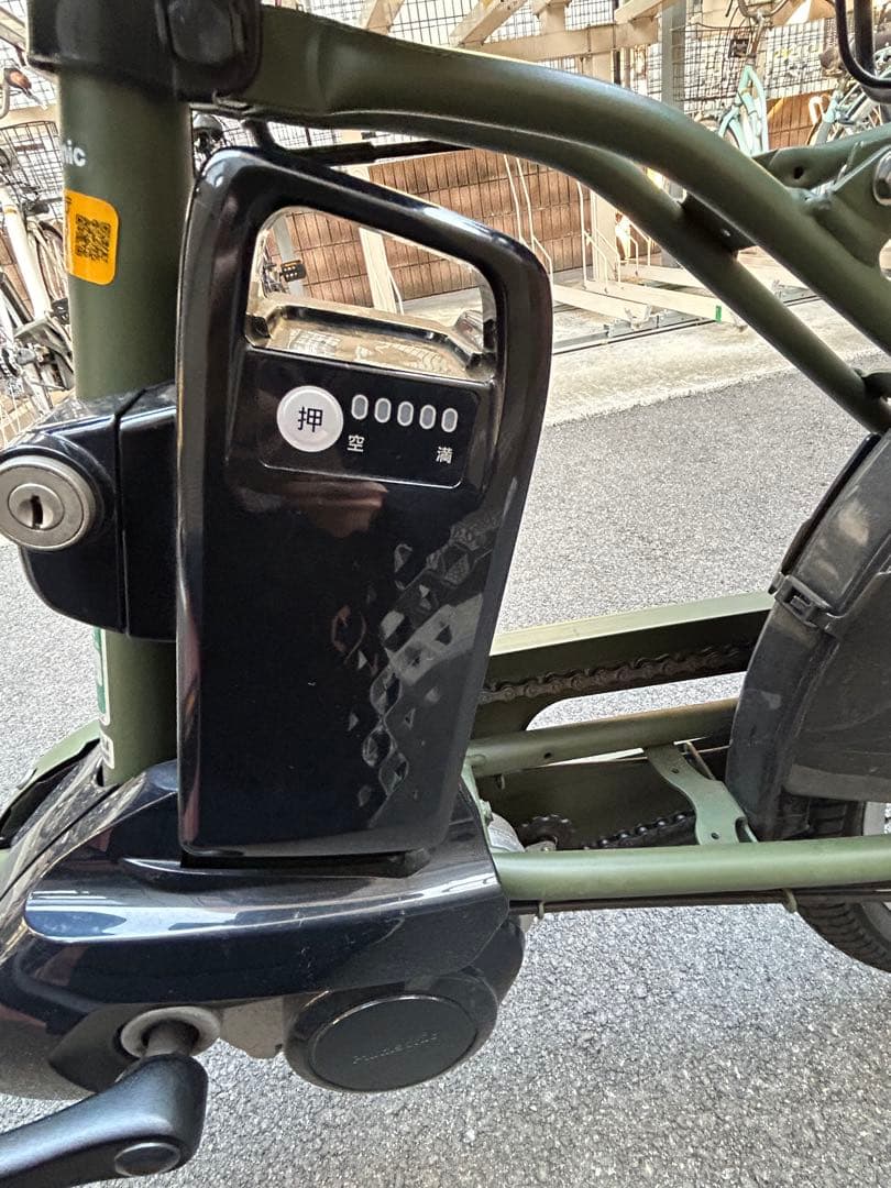 パナソニック ギュット・クルーム DX 電動子供のせ自転車 モスグリーン