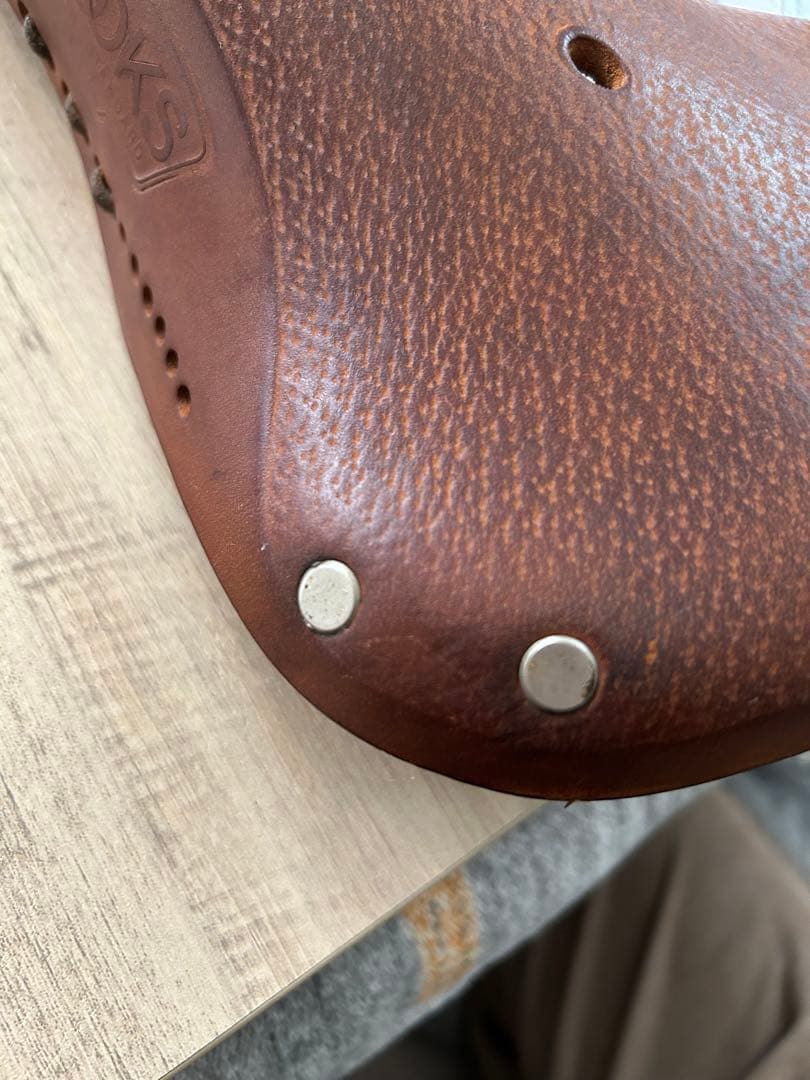 off　Brooks レザーサドル ブラウン　袋付き