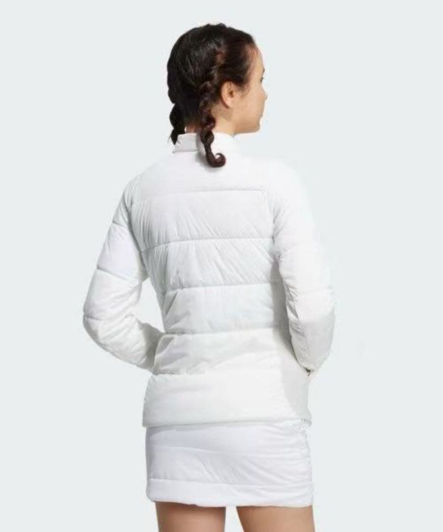 L白　早い者勝ち‼️ 新品　即日発送アディダスゴルフ女性中綿セットアップ
