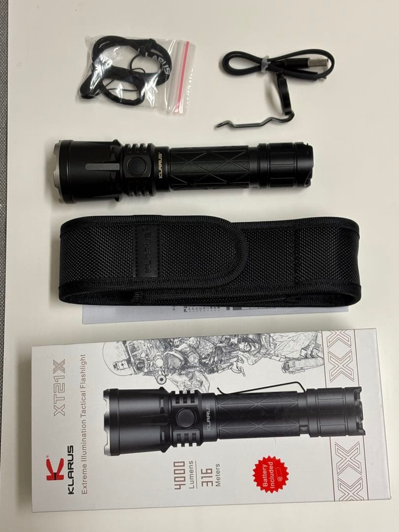 Klarus XT 21X 4000Lm懐中電灯