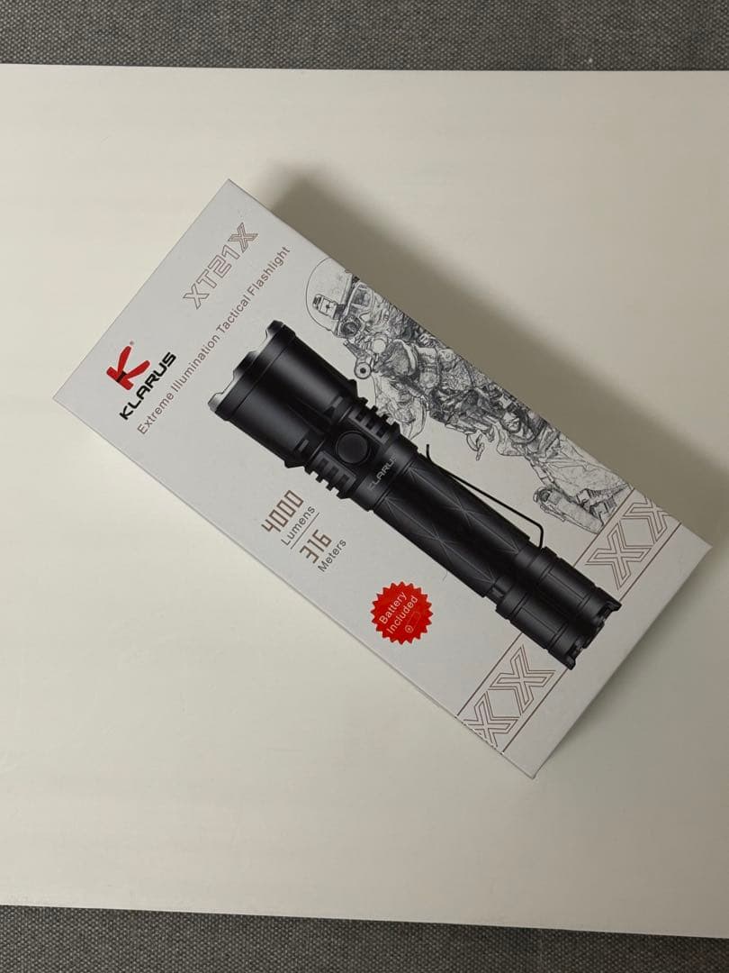 Klarus XT 21X 4000Lm懐中電灯