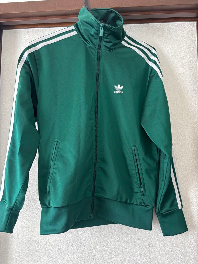adidas トラックジャケット グリーン XS
