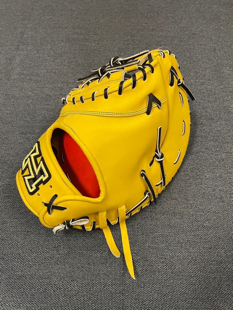 かっこいい！　ハイゴールド　ファーストミット　野球 硬式グローブ 一般用　大人