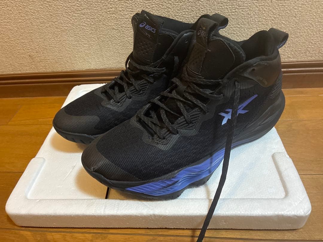 asics バスケットボールシューズ ブラック/ブルー