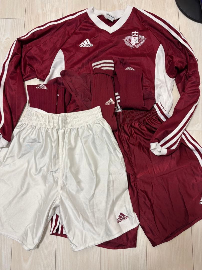 早稲田大学 サッカー 選手用練習着 アディダス 支給品 中古 ユニフォーム