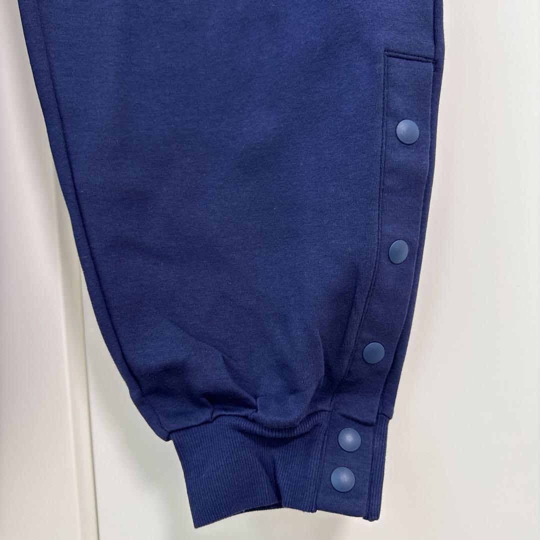 【新品タグ付】asicsスウェットパンツ 2XL ネイビー 裾ボタン バスケ