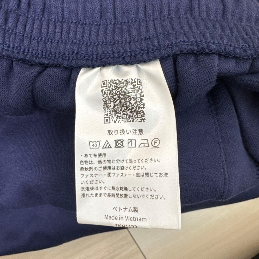 【新品タグ付】asicsスウェットパンツ 2XL ネイビー 裾ボタン バスケ