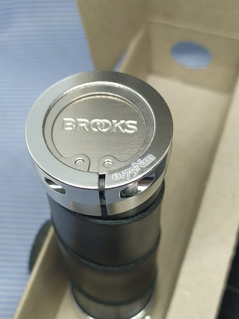 ★新品★ブルックス スレンダー レザーグリップ ブラック 100mm