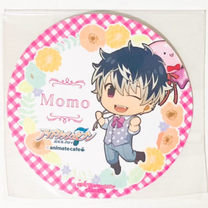 新品★アイナナ【百】アニカフェ★缶バッジ＆コースター★4点セット