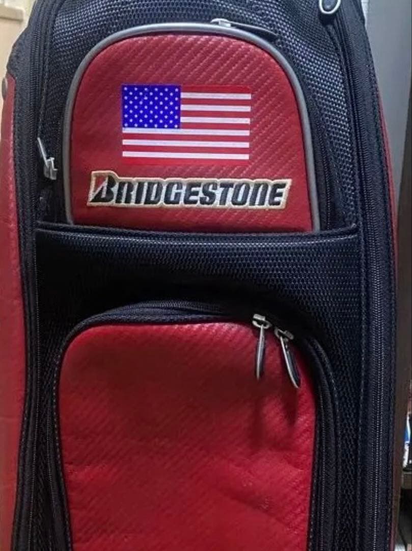希少　BRIDGESTONE ゴルフバッグ レッド/ブラック