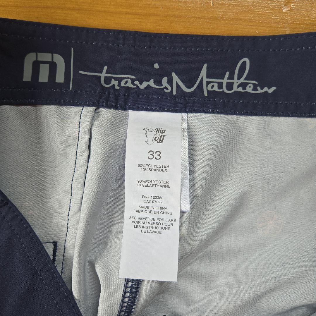 トラヴィスマシュー ネイビー柄ショートパンツ