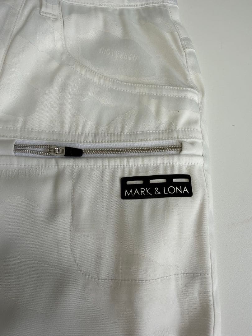 MARK & LONA ゴルフパンツ サイズ48 ホワイト