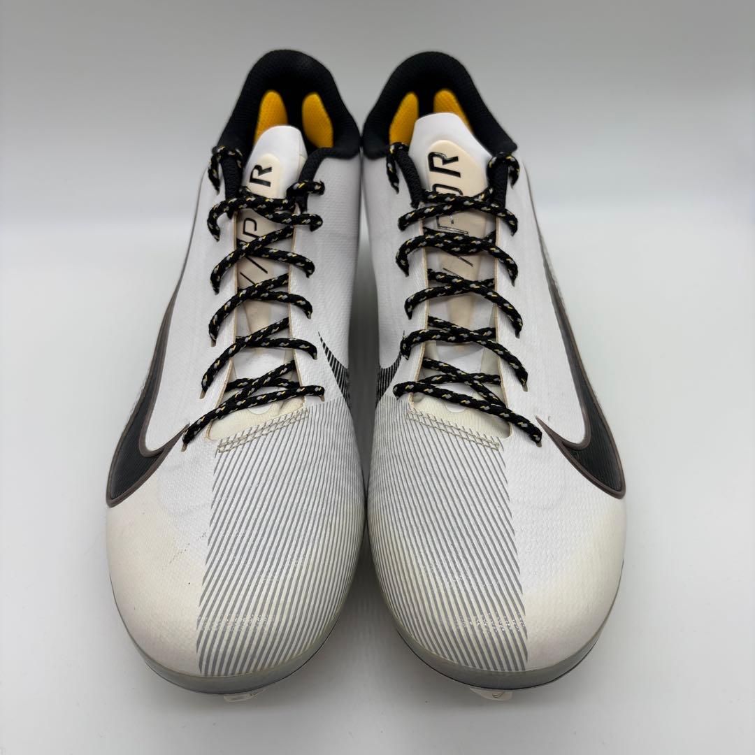 NIKE 野球 スパイク ポイント 金具 ホワイト 白 シルバー27.5㎝ 軽量