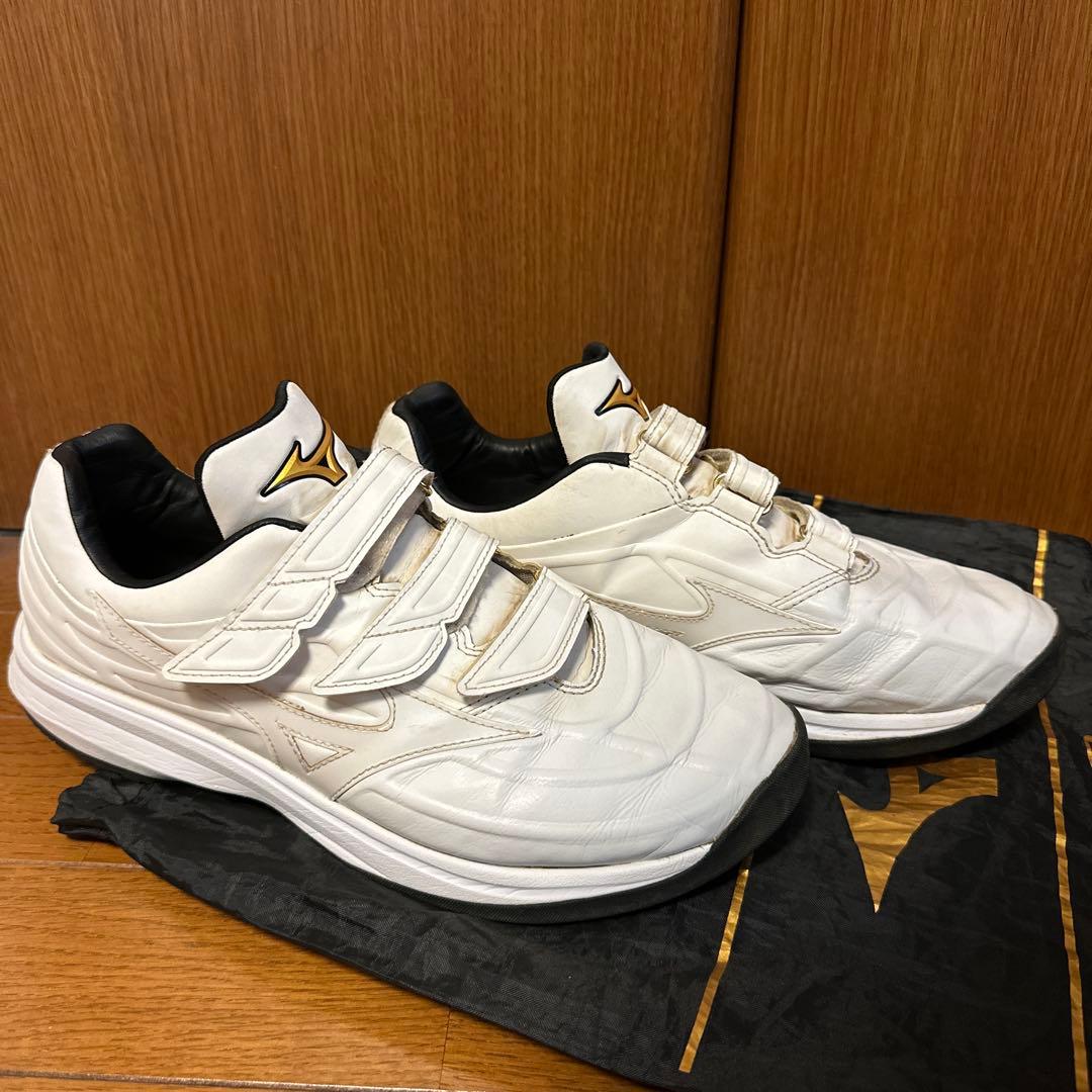 ミズノプロ　アップシューズ白