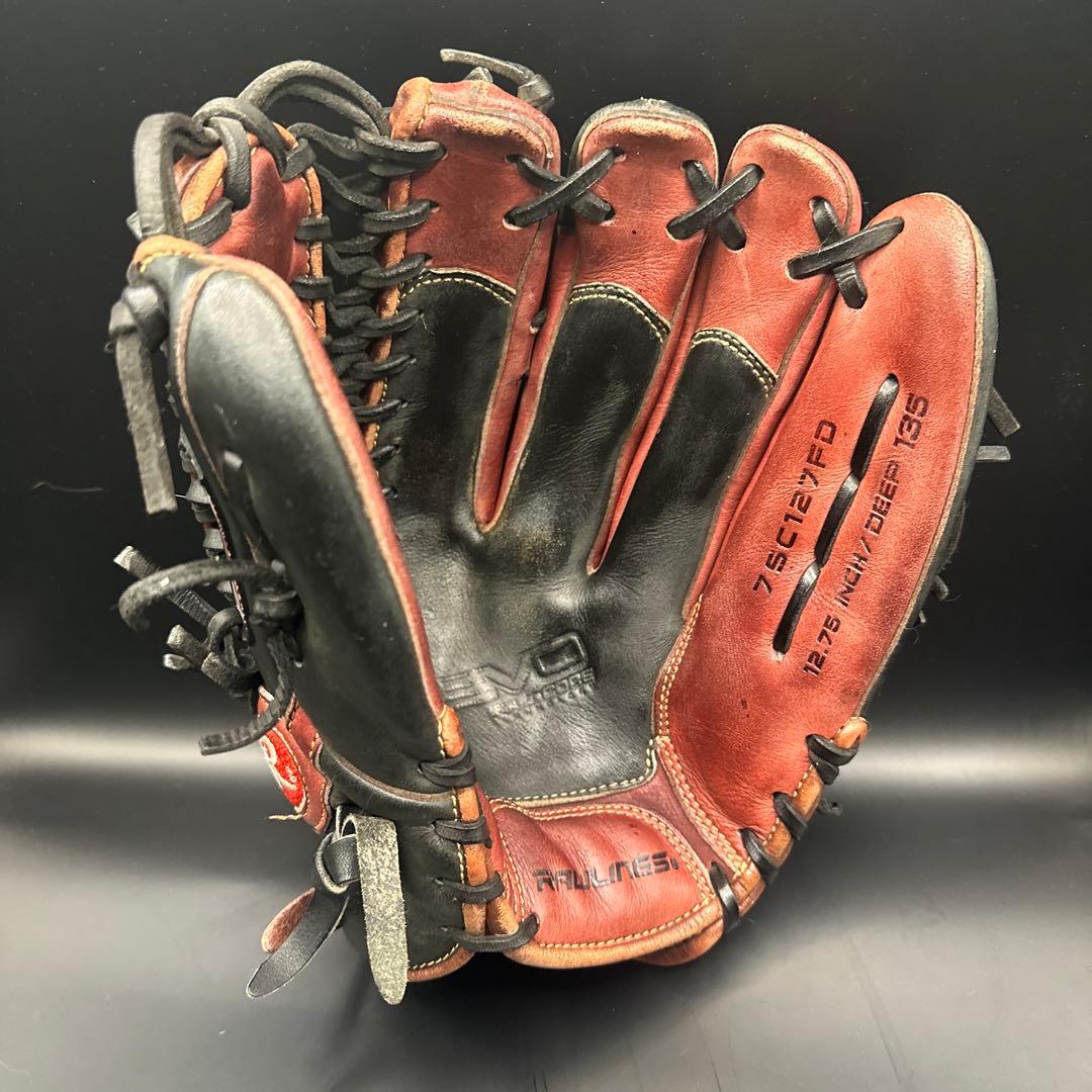 ローリングス　外野手用　グローブ Rawlings DSZ5硬式グローブ赤 黒