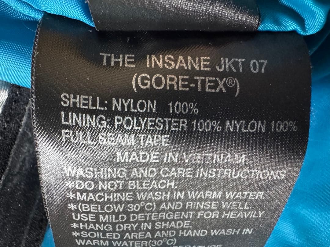 REW THE INSANE JACKET07 S GORE-TEXチャコール