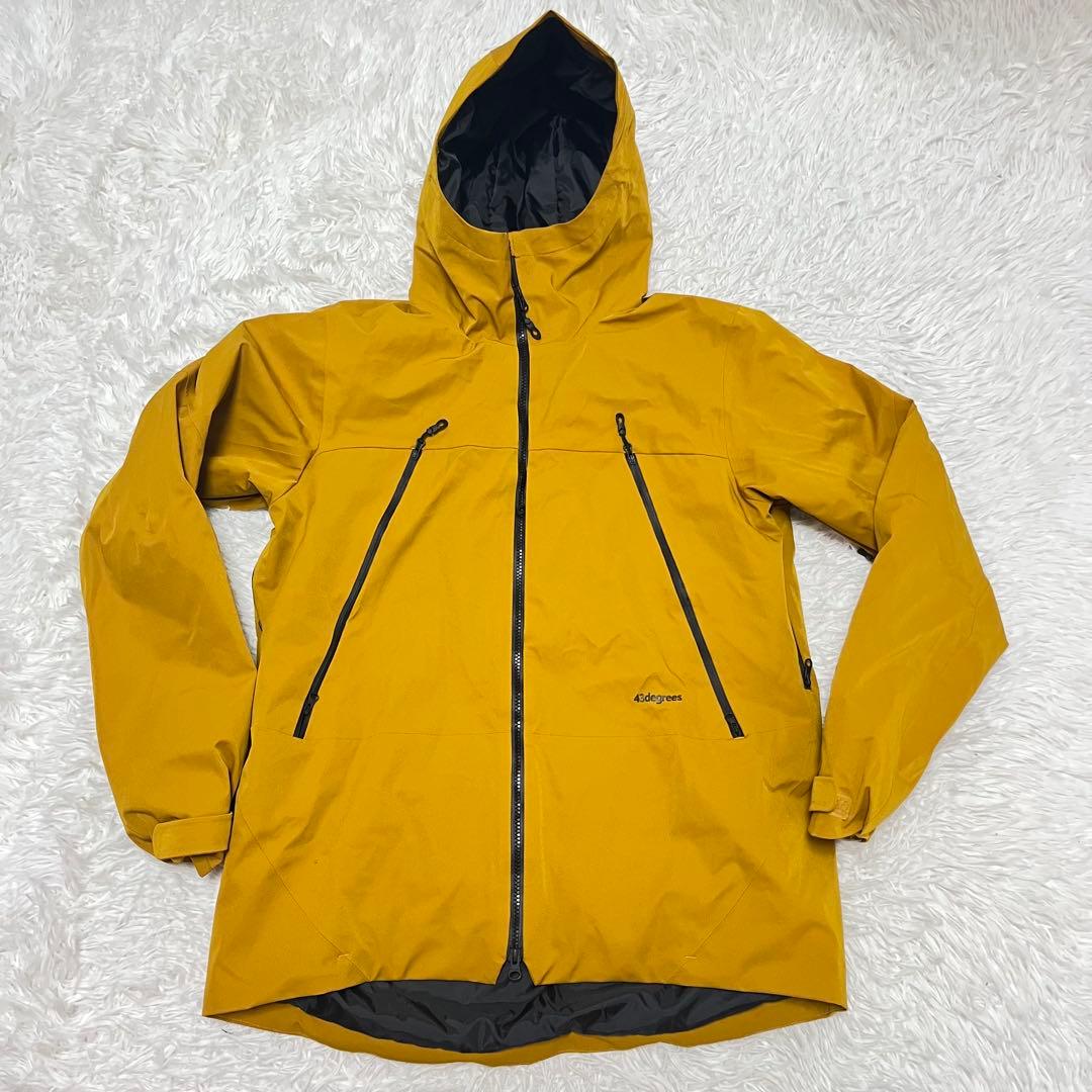 希少サイズ 43DEGREES スノボ セットアップ ウェア 黄色 最高 43d