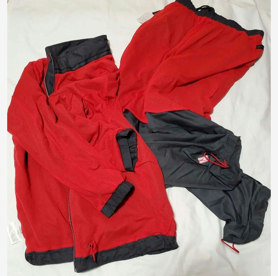 No.558デサント　DESCENTE　ダークグレー　ウインドブレーカー上下