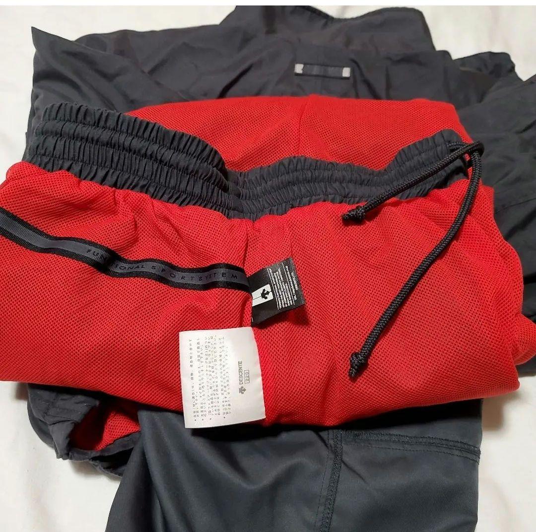 No.558デサント　DESCENTE　ダークグレー　ウインドブレーカー上下