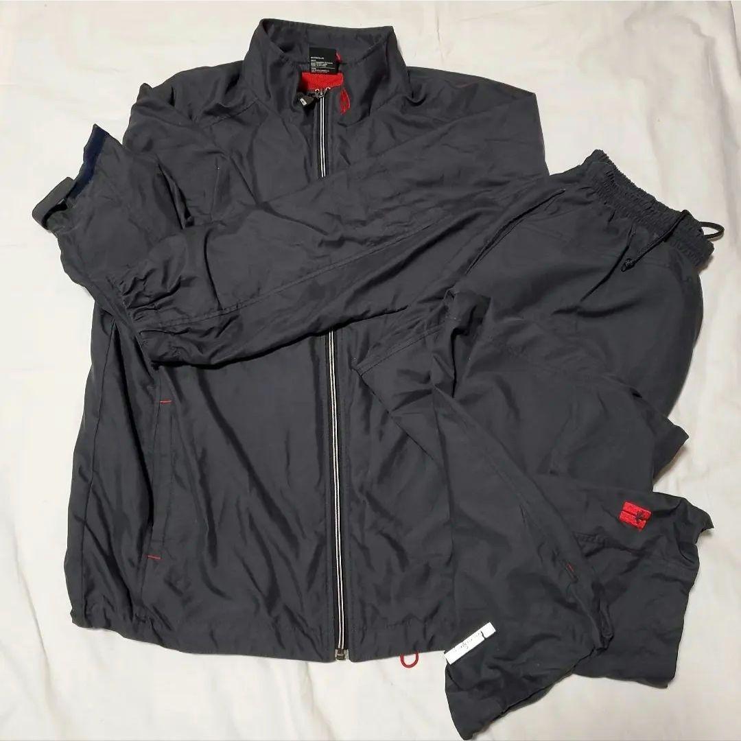 No.558デサント　DESCENTE　ダークグレー　ウインドブレーカー上下