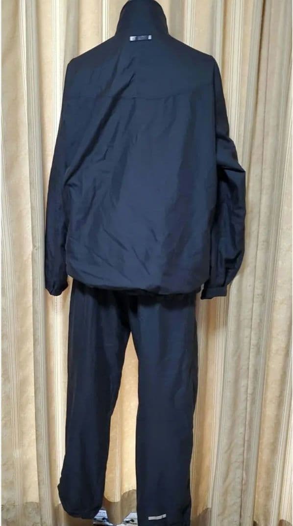 No.558デサント　DESCENTE　ダークグレー　ウインドブレーカー上下