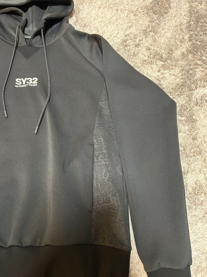 SY32 ブラックパーカー ゴルフウェア