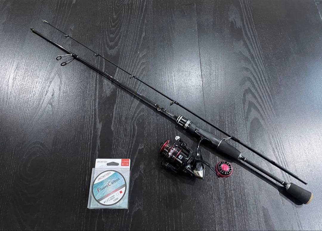 釣りセット2ピーススピニングロッド180cm&1000番リール・ライン100m付