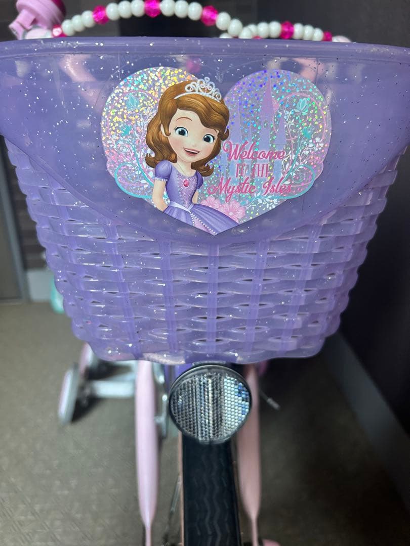 東京引取限定、プリンセスソフィア幼児用自転車 16インチ