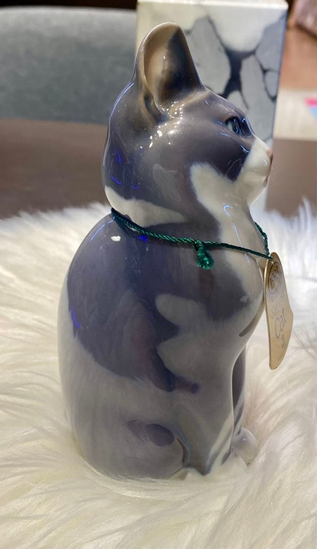 ✨ロイヤルコペンハーゲン 猫 1993 置物✨陶器フィギュリン